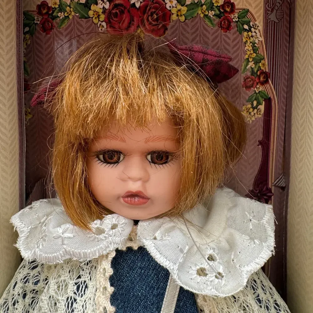 Vintage Porcelain Doll Hand Painted Porcelain Petites